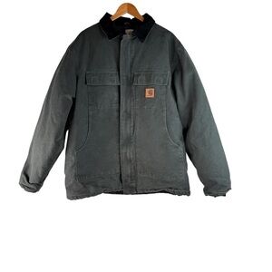 Carhartt Arctic Jacket Nylon Quilt Lined Mens C26 MOS Moss Green Canvas Size XL